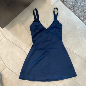 Kittenish Mini Satin Dress